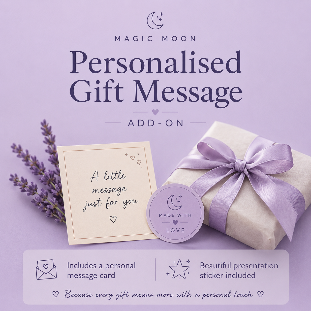 "Add a personalised gift message "